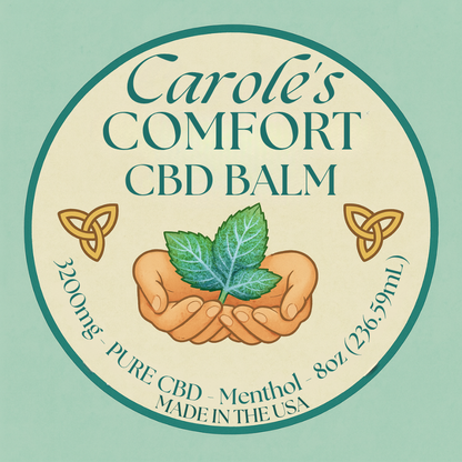 Carole's Comfort 8oz | 3200 mg CBD | Warming and Cooling Balm
