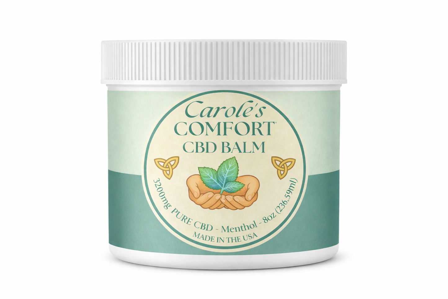 Carole's Comfort 8oz | 3200 mg CBD | Warming and Cooling Balm